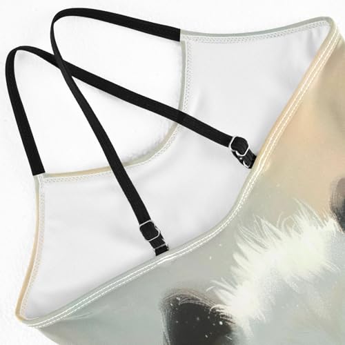 Girls Swimsuit One Piece Bathing Suit with Adjustable Strap Swimwear for 3-10 Years3