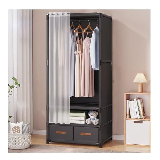 PEYNIR Oxford Closet Detachable Temporary Closet Easy To Assemble Foldable Wardrobe Japanese Style Simple Portable Wardrobe Clothing Armoire 25 PEYNIR Oxford Closet Detachable Temporary Closet Easy To Assemble Foldable Wardrobe Japanese Style Simple Portable Wardrobe Clothing Armoire