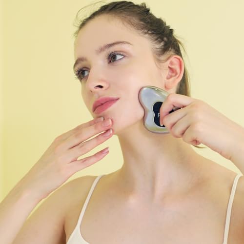 pfefe aço inoxidável crio gua sha - gua sha ferramentas de beleza facial - metal cuidados com a pele
