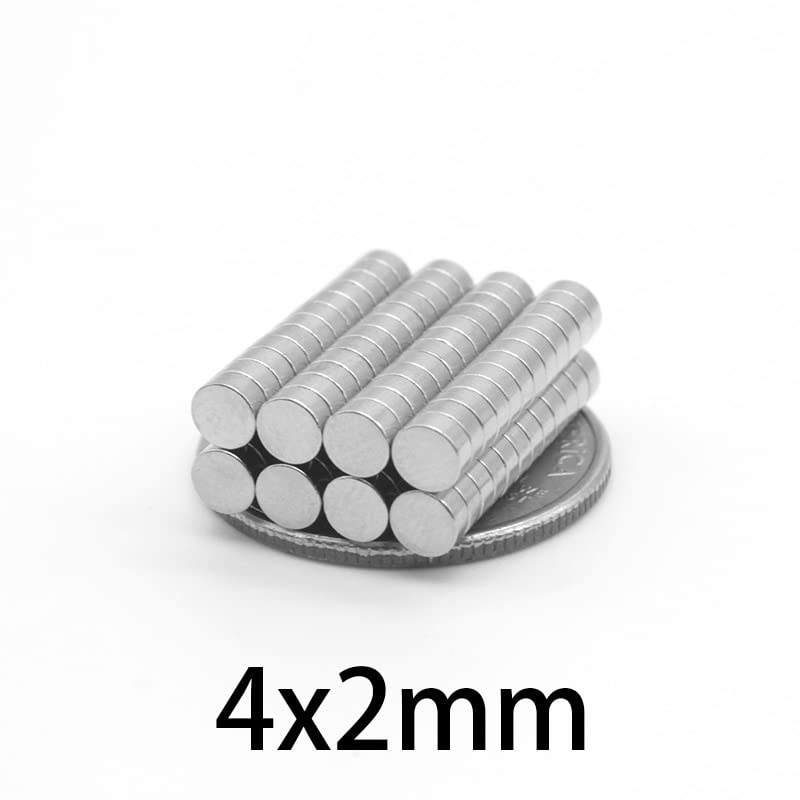 100-2000 pcs 4x2 mm Permanent Small Round 4x2mm Neodymium Dia 4 * 2mm Mini Magnetic 4 * 2(100pcs)