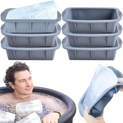 Molde de silicona para cubos de hielo grandes 6 piezas miniatura 1