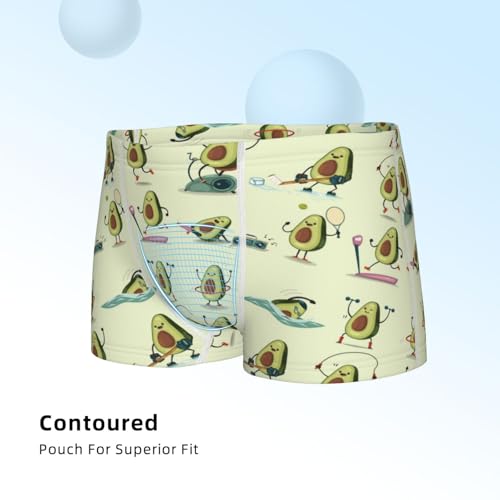 Boys' Cotton Boxer Brief Soft Underwear-Avocado For Exercise4