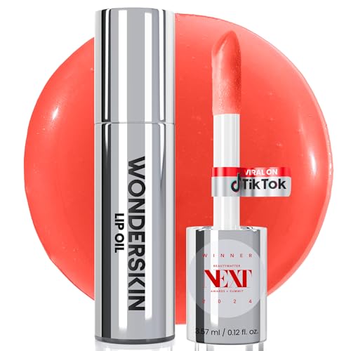Image of Wonderskin Lip Oil Rehab Serum - Tinted Lip Oil, Hydrating Lip Serum