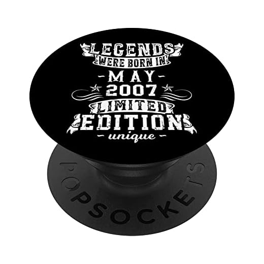 Cumpleaños Mayo 2007 Edición Limitada Regalo Legend May PopSockets PopGrip Intercambiable