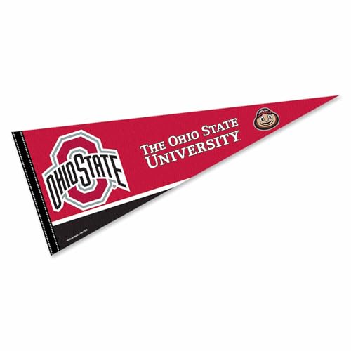 Fanions de l'État de l'Ohio en feutre de qualité supérieure pour décoration murale
