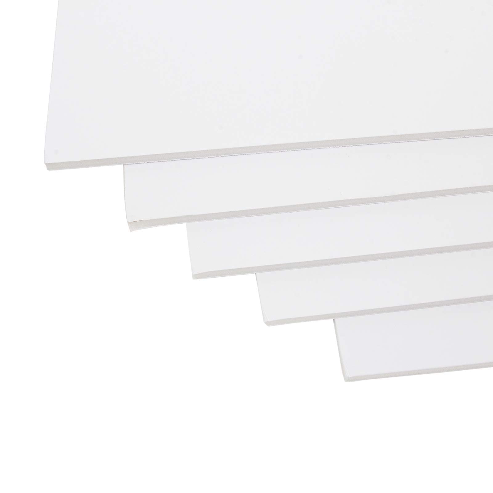 ASelected Lot de 16 Carton Plume A3, Carton Mousse 5 mm Épaisseur, Panneaux d'Affichage Sans Acide de Mousse Polystyrène, Foam Board 297 × 420, pour Publicité, Présentations, Expositions d'Art