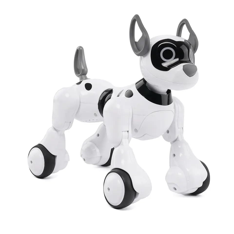 CROPDAK Remote Control Robot Dog Toy, Robots for Kids, Rc Dog Robot Toys for Kids 3,4,5,6,7,8,9,10 Year olds and up, Smart & Dancing Robot Toy, Imitates Animals Mini Pet Dog Robot 1
