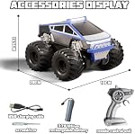 RC Voiture,Amphibious Remote Control Voiture Imperméable Monster Truck,4WD Tous les véhicules hors-route 2.4GHZ,1:18Hobby à échelle Monster Truck Toys,RC Rock Crawler pour les garçons filles Enfants Âge 6 7 8 9 10+(Bleu)