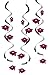 Creative Converting Graduation Caps Dizzy Danglers Party Decor, Burgundy