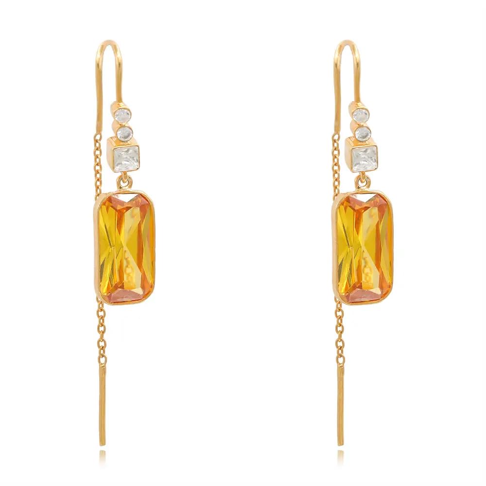 UNNIYARCHA Silver 92.5 Citrine Sui Dhaga Earrings for Women Pure Silver 925, Sterling Silver Jewellery with Certificate of Authenticity & 925 Earrings for Women Silver (B0D4ZBLSMF) Amazon Price History, Amazon Price Tracker