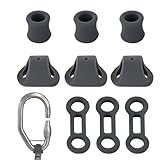 Anillos de posicionamiento de escalada – Construcción flexible de silicona, función de alta adherencia, pieza de soporte compacto, equipo de exterior resistente | Para Cave Trek Summit Training