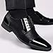 Men's Dress Shoes Oxfords Classic Lace-up Formal Patent Leather Tuxedo Shoes Business Wedding Derby Shoes Casual Fashion Black Size 10