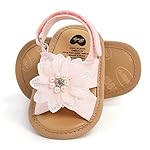 GDSDYM Infant Baby Girls Summer Sandals with Flower Bowknot Soft Sole Wedding Dress Flats Newborn First Walkers Crib Dress Shoes