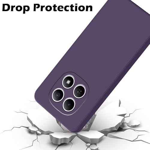 Image of amazon basics Back Cover for Redmi Note 15 5G | Ultra Slim Soft Rubberised Case | Matte Silicone Flexible Mobile Case | Camera Protection - Purple
