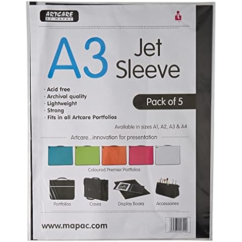 Artcare 15404001 A3 Jet Sleeve (PK 5), Synthetic Material, 46x0.1x35.5 cm Cover