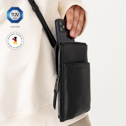BERLINER BAGS Genuine Leather Cell Phone Purse Kim, Small Crossbody Bags for Women, Phone Wallet3