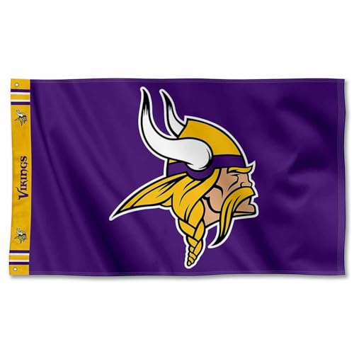 Minnesota Vikings Printed Header 3x5 Foot Banner Flag