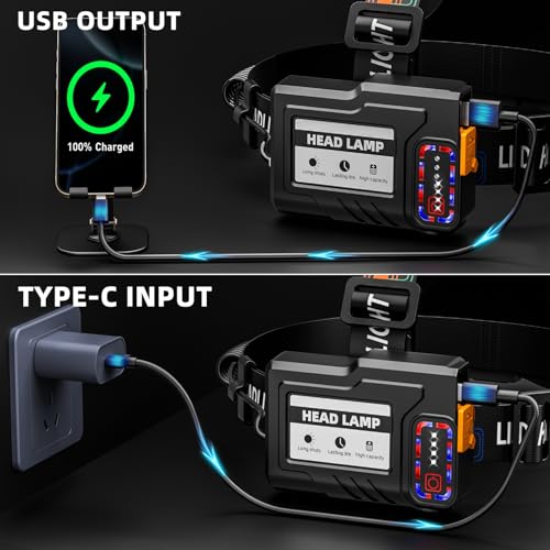 Linterna frontal recargable 4000 lúmenes con 50% de descuento