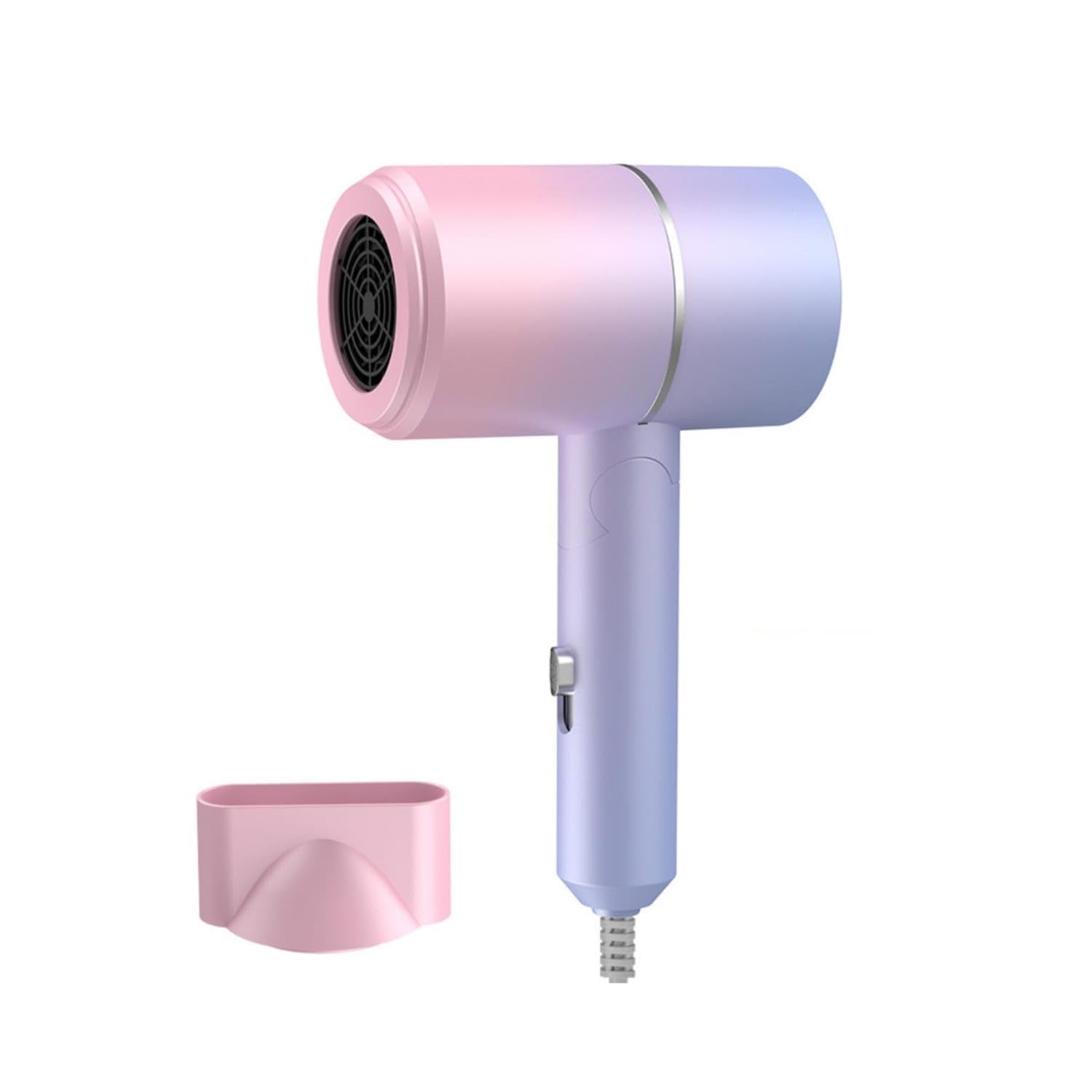 Compact Foldable Hair Dryer Travel-Friendly Hair Dryer with Holder Lightweight Appliance 800W for Travelers, Students, Dorm Room, Home, Gradient Pink, 885 800W Us Plug-image-19