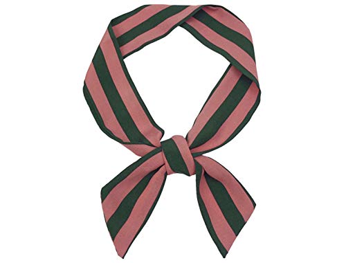 Allegra K Women Polka Dots Stripe Heart Print Skinny Scarf Sharp Neck Scarves Double-Sided Neckerchief4
