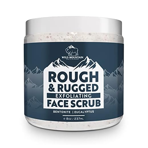 Wild Mountain Rough & Rugged Face Scrub - Micodermabrasion Mens Facial Scrub, Face Scrub Exfoliating Face Wash, Face Exfoliator, Face Scrubber Exfoliator, Exfoliating Scrub, Exfoliate For Face