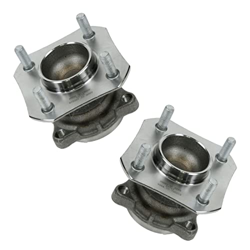 Image of TRQ 2 Piece Rear Wheel Bearing & Hub Assembly Set Compatible with 2007-2012 Nissan Sentra