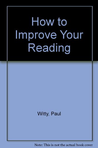 How to Improve Your Reading B0027U03T4 Book Cover