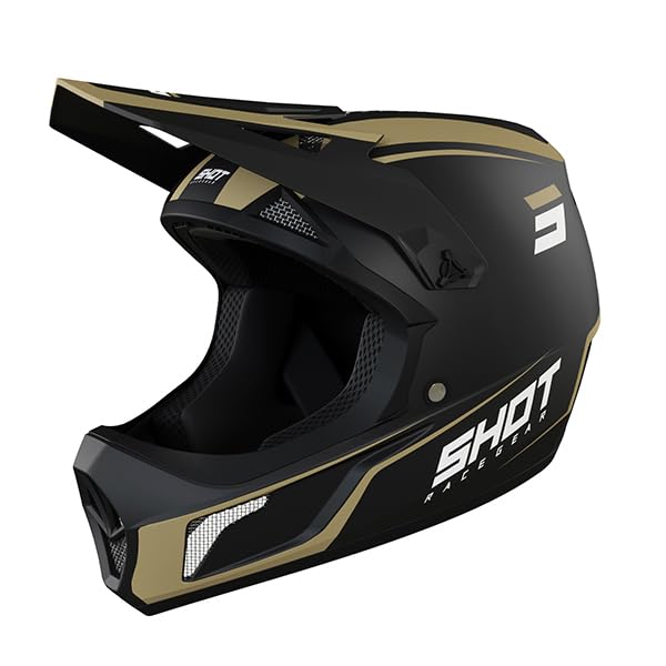 SHOT RACE GEAR Casque Rogue United Black Gold Matt