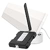 Amazboost Cell Phone Booster for Home – up to 2,500 sq ft, 5G 4G 3G LTE Cell Booster, 5 Band Cell Phone Signal Booster…
