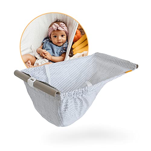 Image of Binxy Baby Shopping Cart Hammock for Infants and Toddlers, Cart Seats for Babies, for All Car Seat Models, Grocery Cart Hammock for Baby, Capacity of up to 50 lbs, Little Arrow