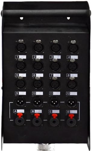 Miniatura 4 de Seismic Audio - SALS-12x4x100 - Cable de serpiente XLR Pro Stage de 12 canales de 100 pies (XLR y retornos TRS de 14") para grabación, escenario,