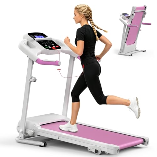 Image of Foldable Treadmill for Home, Walking Pad with 3 Level Manual Incline, Under Desk Treadmill, with LCD Display, 0.5-7.5MPH, 2.5 HP Motor,265 LBS Capacity