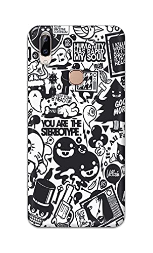 Image of Printed Hard Back Cover Case for Vivo Y83 Pro Back Cover (Mixed Cartoon) -1302