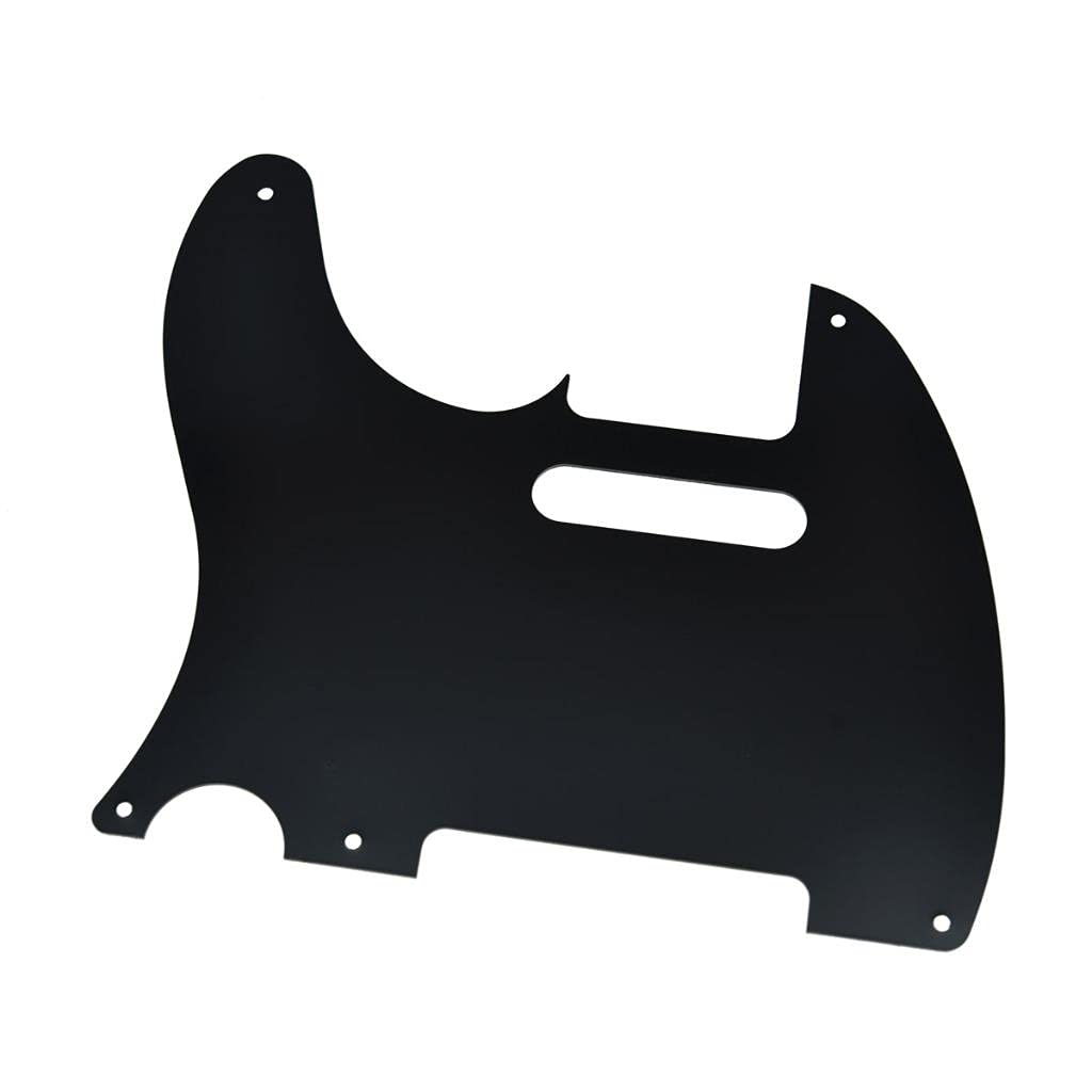 KAISH Metal Aluminum Anodized American Vintage 5 Hole Tele Style Pickguard TL Pick Guard Scratch Plate for USA/Mexico Telecaster Black - Image 3