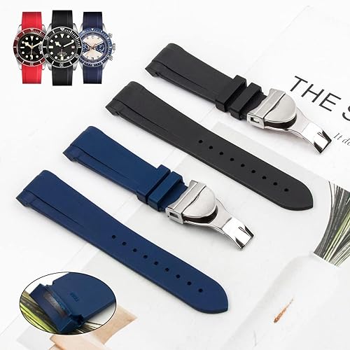 Bracelet montre caoutchouc 22mm idéal sport et bureau
