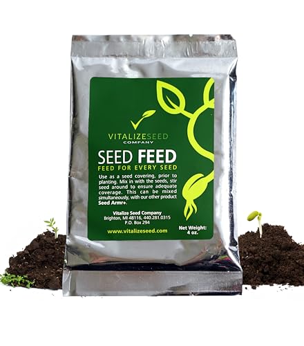 Vitalize Seed Co. Seed Feed tratamiento y fertilizante natural 4 oz