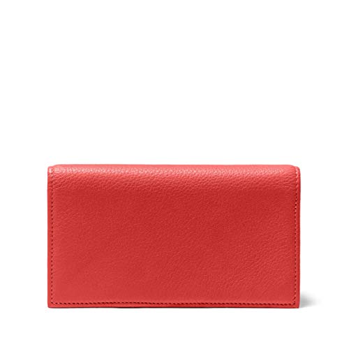 Leatherology Scarlet Deluxe Checkbook Cover with Divider - Thumbnail 3
