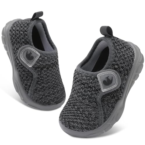 FEETCITY Baby Shoes Boys Girls First Walking Shoes Infant Sneakers Lightweight Slip On Shoe
