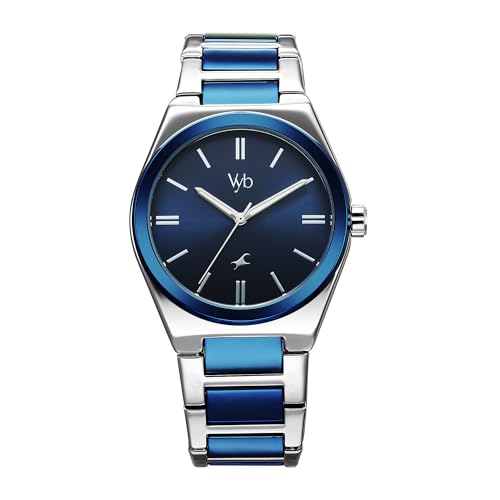 Fastrack Vyb Nimbus Quartz Analog Blue Dial Steel + Blue Sheet Metal Strap Watch for Men-FV30010KM01W (B0DDKF67VB) Amazon Price History, Amazon Price Tracker