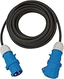 Brennenstuhl CEE-Verlängerungskabel 10m H07RN-F 3G1,5 (CEE-Kabel mit CEE-Stecker und Kupplung mit Verschlussklappe, für ständigen Einsatz im Außenbereich IP44, Made in Germany)