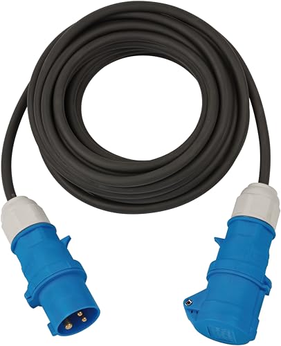 Brennenstuhl CEE-Verlängerungskabel 10m H07RN-F 3G1 5 (CEE-Kabel mit CEE-Stecker und Kupplung mit Verschlussklappe für ständigen Einsatz im Außenbereich IP44 Made in Germany)