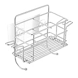 SOLUSTRE Duschregal ohne Bohren Rostfreier Wandhalter Zahnbürstenhalter mit Bechern Platzsparendes...