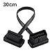 Produktbild Keenso Auto OBD2 Kabel 16 Pin Stecker auf Buchse Verlängerungskabel Draht Flach OBDII Flachbandkabel Diagnose Adapter Stecker(30cm)