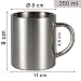 Imagen de Vajilla de melamina crema para 4 personas 16 piezas con tazas térmicas de acero inoxidable de doble pared