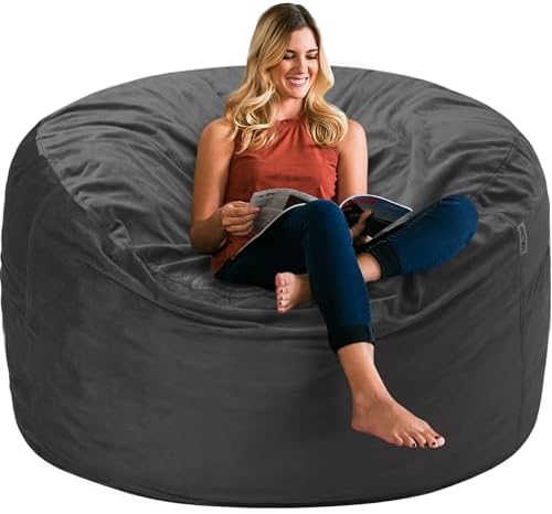 HABUTWAY 3FT Bean Bag Chairs, Memory Foam Bean Bag Chair, Plush L...