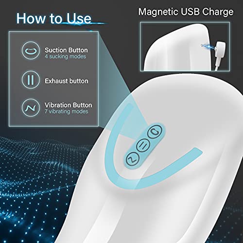 Elektrische masturbator Cup 7 trillingen & 4 zuigfunctie penispomp | cup-masturbatoren zakmuschi 2-in-1, zuig moschi| seksspeelgoed masturberen voor mannen seksspeelgoed voor mannen - Afbeelding 5