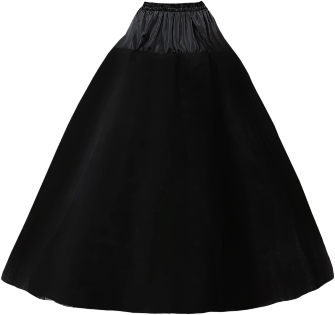 Petticoats for Women Hoopless Petticoat Crinoline Skirt 4 Layers Floor Length Ball Gown Slips for Wedding Dress