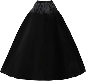 SISROL Hoopless Tulle Crinoline Petticoat Skirt for Women Under Dress | 4-Layer Floor Length A-Line Petticoat Underskirt for Wedding Dress Ball Gown