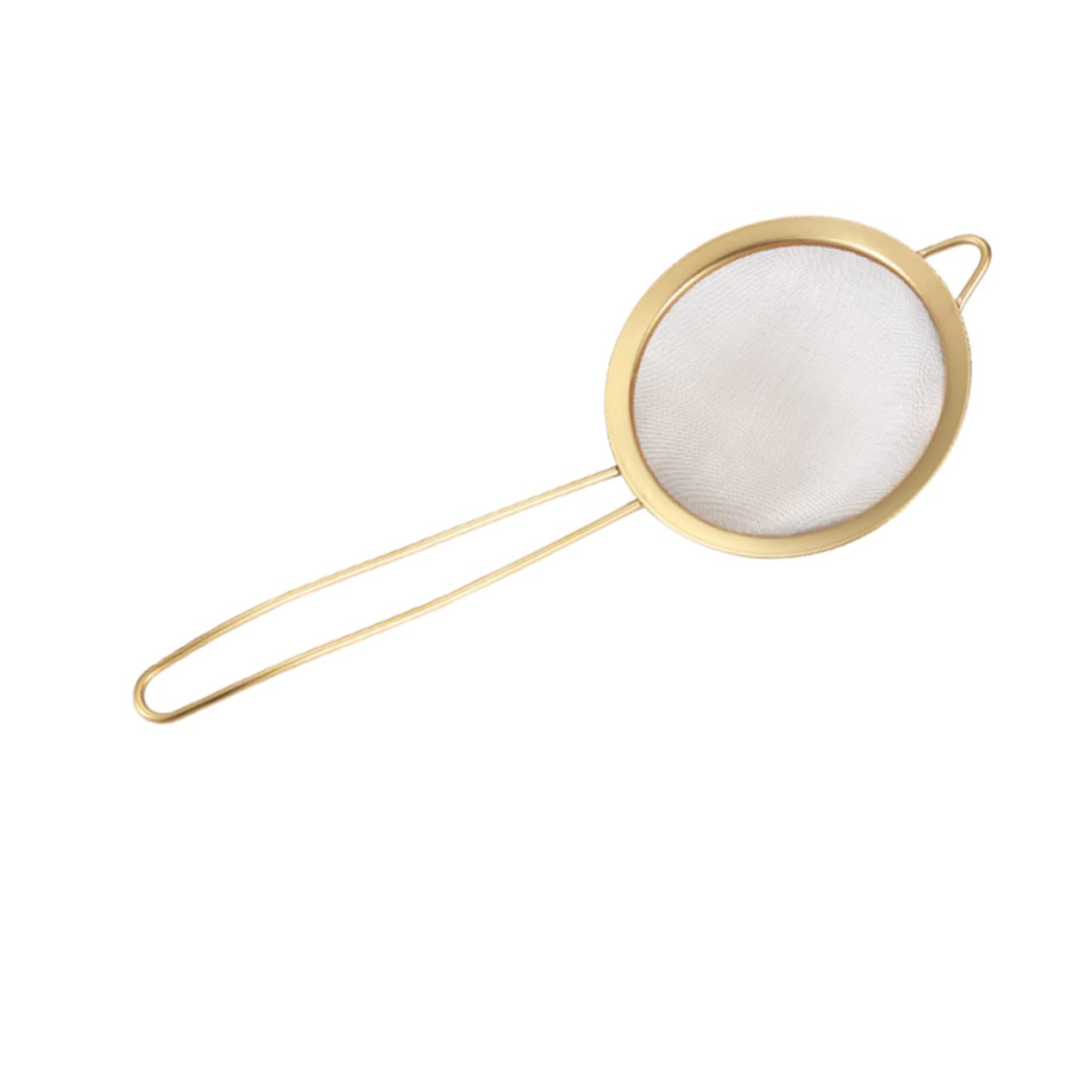 SOLUSTRE Fine Mesh Strainer Skimming Spoon Stainless Steel Oil Filter Colander for Food Serving for Cooking Buffets and Hot Pots Space Saving Design with Hanging Handle