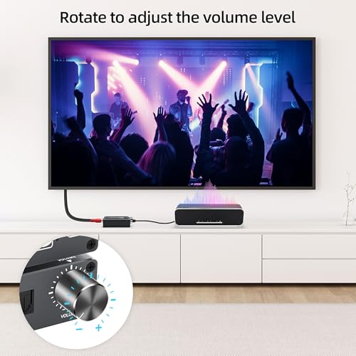 image for senhilear Analog to Digital Audio Converter RCA to Optical with 3.5mm 